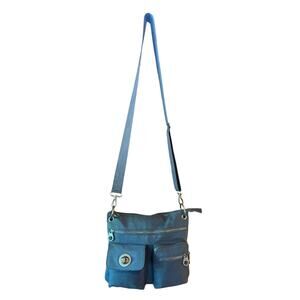 Baggallini Blue Crossbody Travel Bag – Multi-Pocket Organizer
